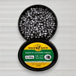 Куля для пневматики Shershen, 0,28г, 2500шт/уп